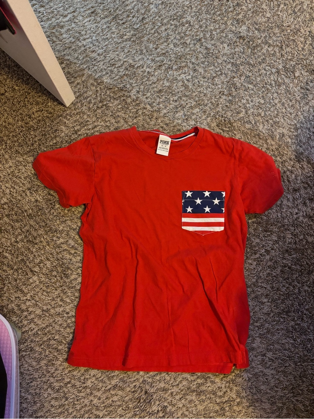Vs pink pocket tee